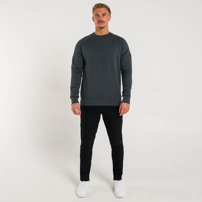 Alonso Crew Sweater - Charcoal