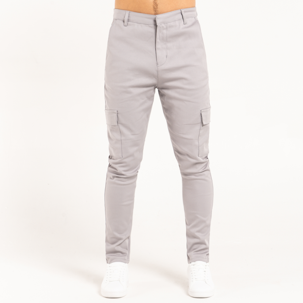 Felipe Cargo Pants - Light Grey