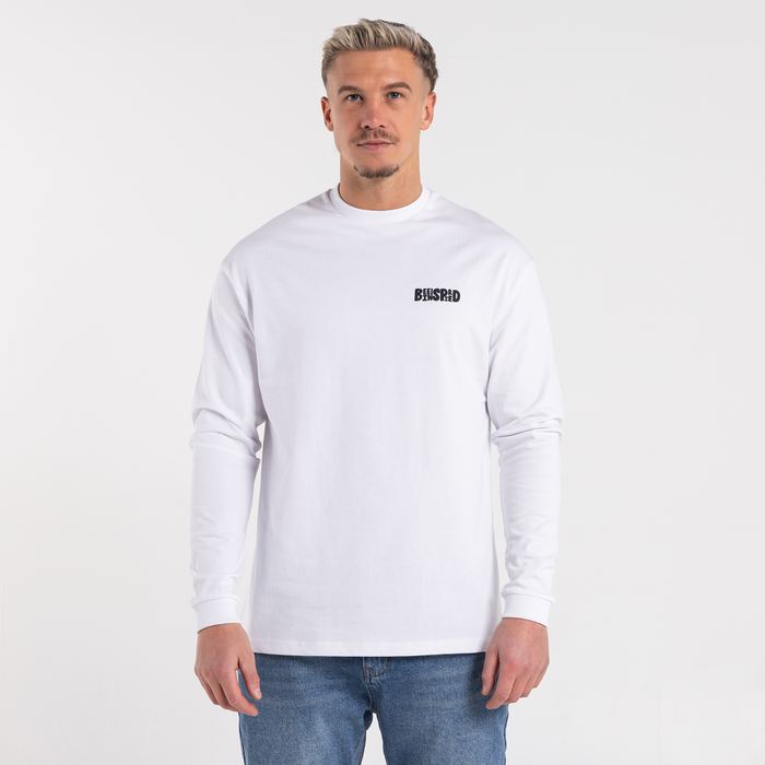 Aguirre Long Sleeve T-Shirt - White/Aqua