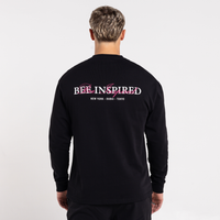 Stach Long Sleeve T-Shirt - Black/Pink