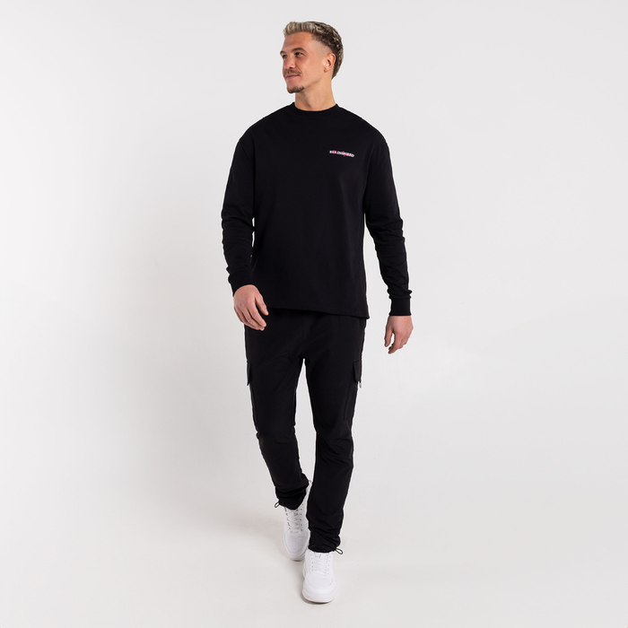 Stach Long Sleeve T-Shirt - Black/Pink